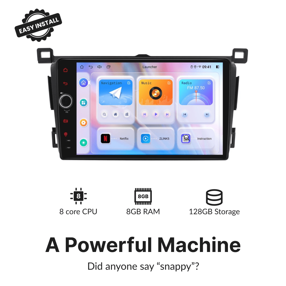 Toyota Rav4 2013-2018 — Premium 9” Carplay & Android Auto Head Unit - Car Tech Studio