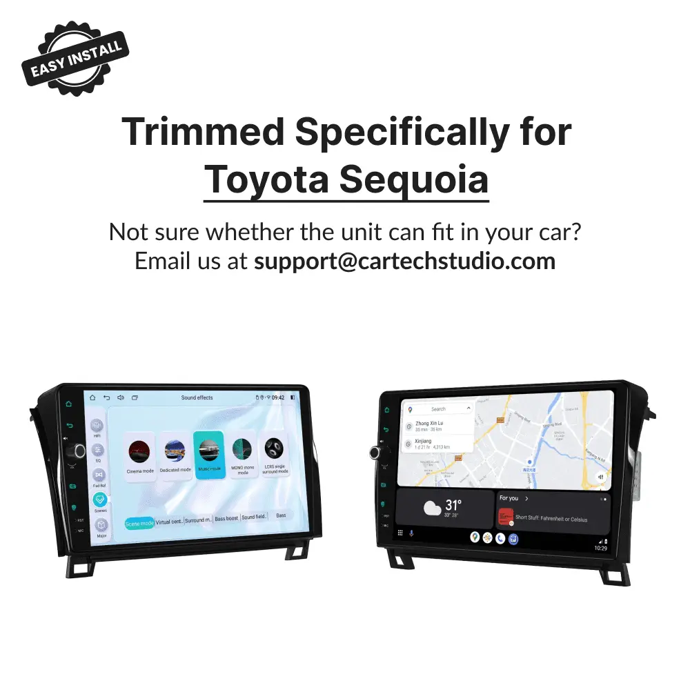 Toyota Sequoia 2008-2022 — Premium 10.1” Carplay & Android Auto Head Unit - Car Tech Studio