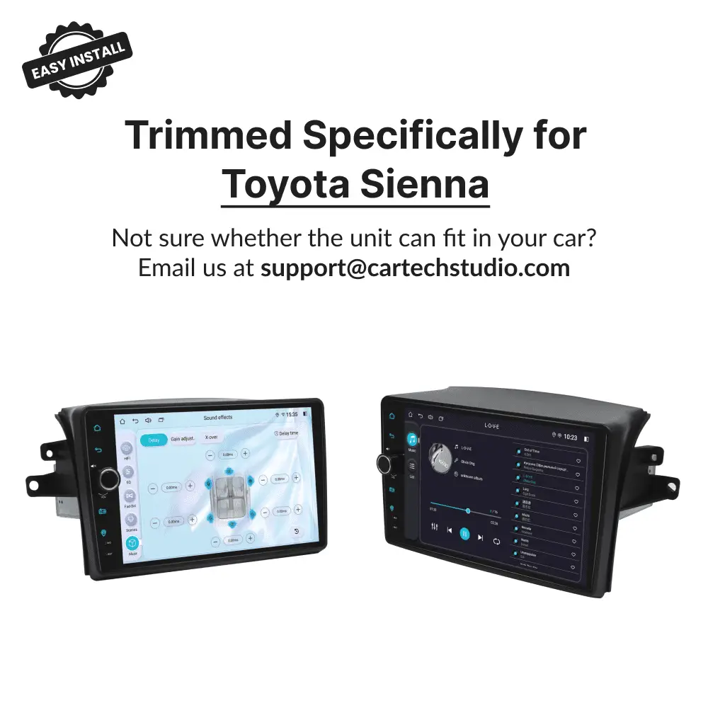 Toyota Sienna 2004-2010 — Premium 9” Carplay & Android Auto Head Unit - Car Tech Studio
