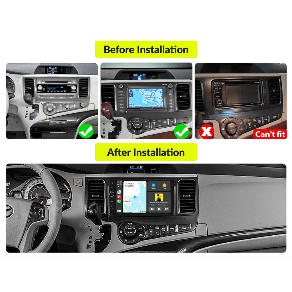 Toyota Sienna 2011-2014 — Premium 9” Carplay & Android Auto Head Unit - Car Tech Studio