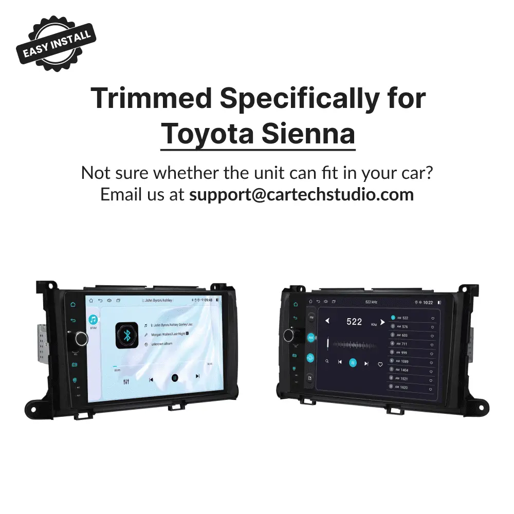 Toyota Sienna 2011-2014 — Premium 9” Carplay & Android Auto Head Unit - Car Tech Studio