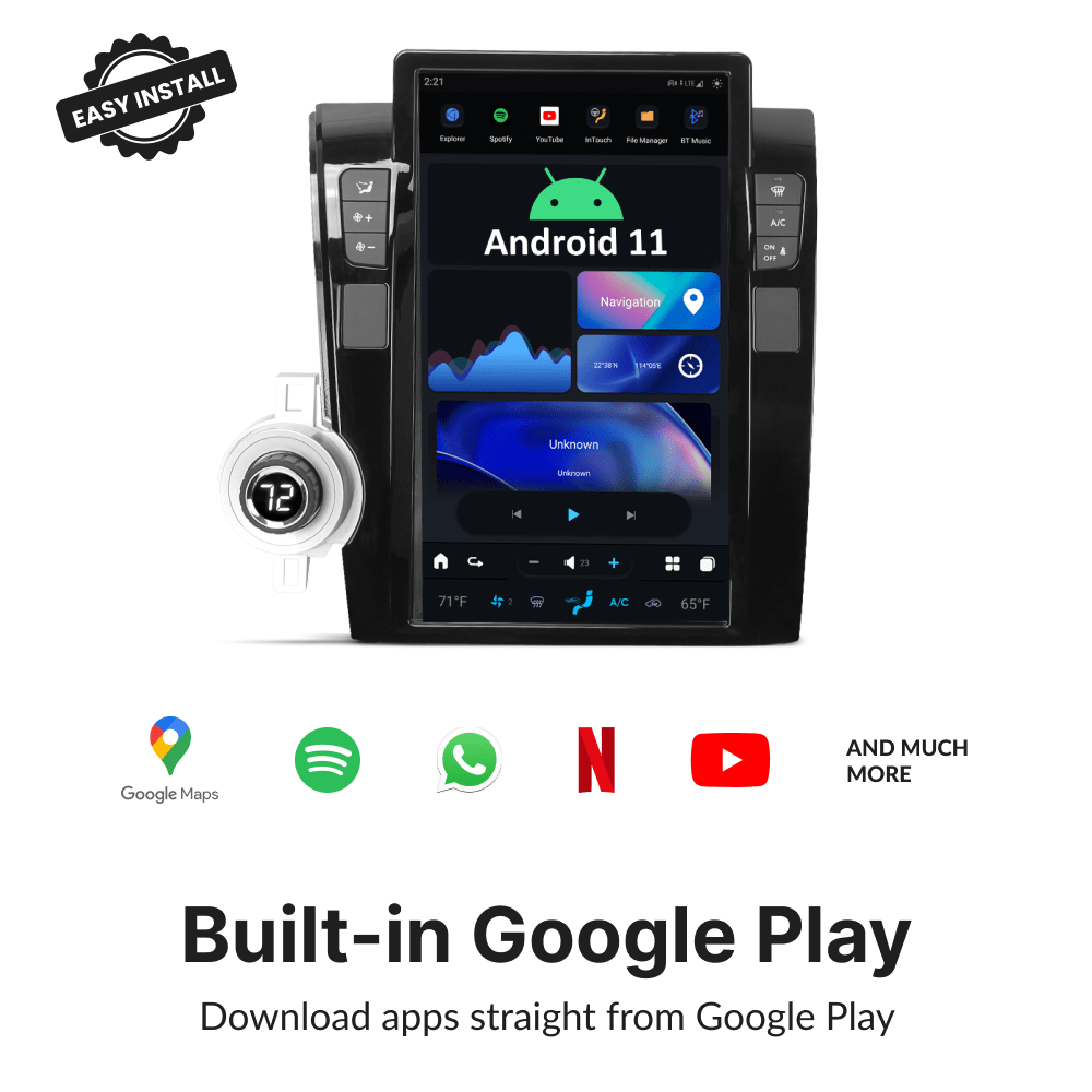Toyota Tundra 2007-2013 — 13.6" Tesla-Style Apple Carplay Screen - Car Tech Studio