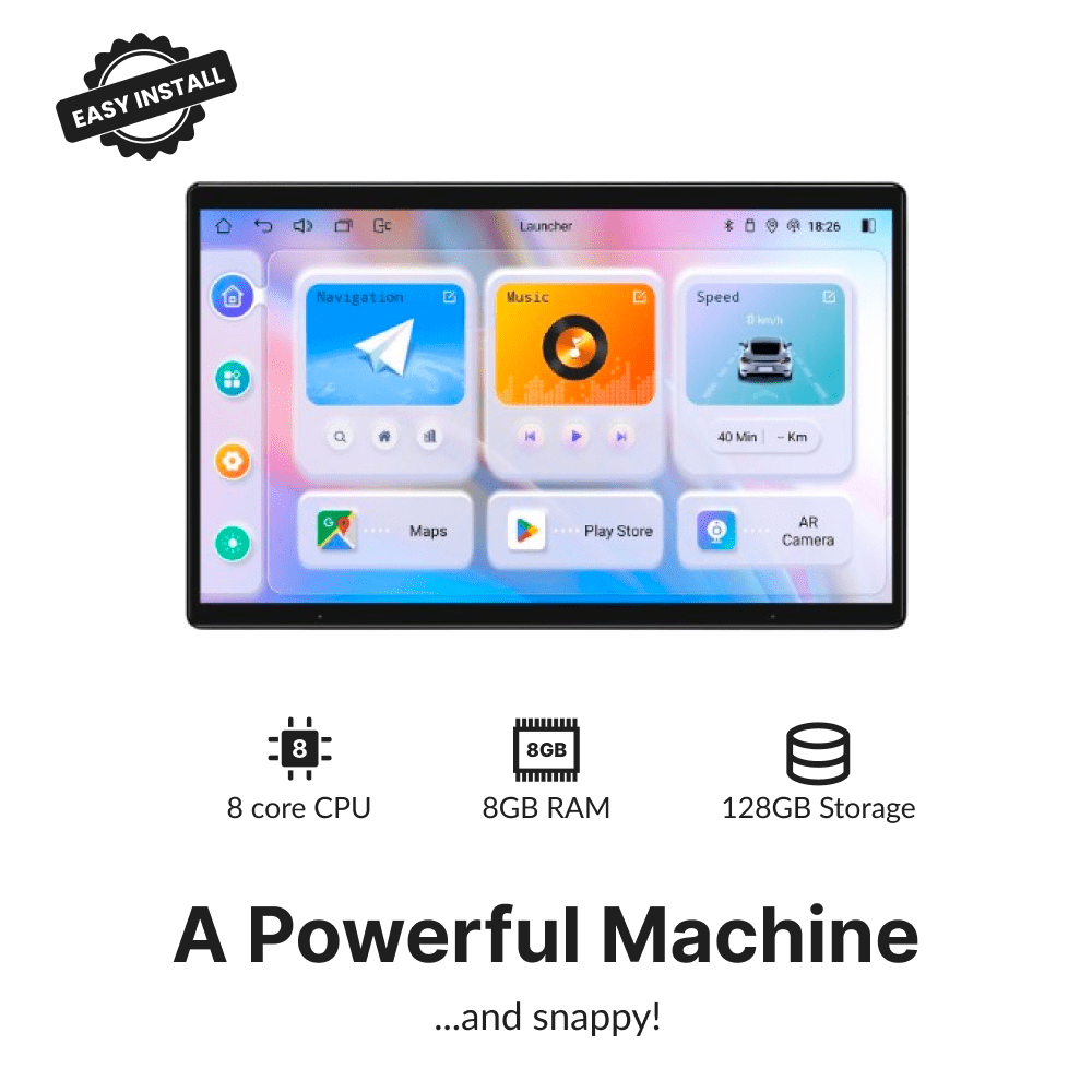 Premium Double Din 15.1” Universal Carplay & Android Auto Head Unit - Car Tech Studio