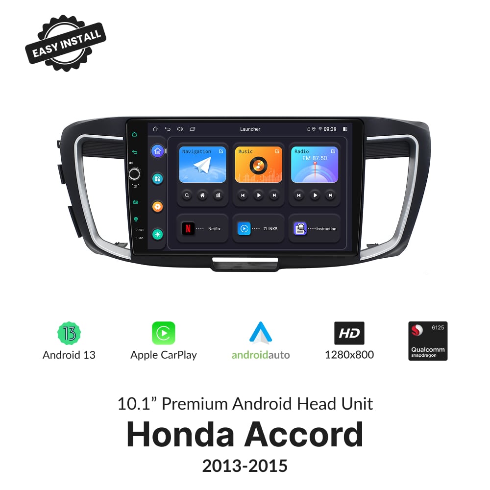 Honda Accord 2013-2015 — Premium 10.1” Carplay & Android Auto Head Unit