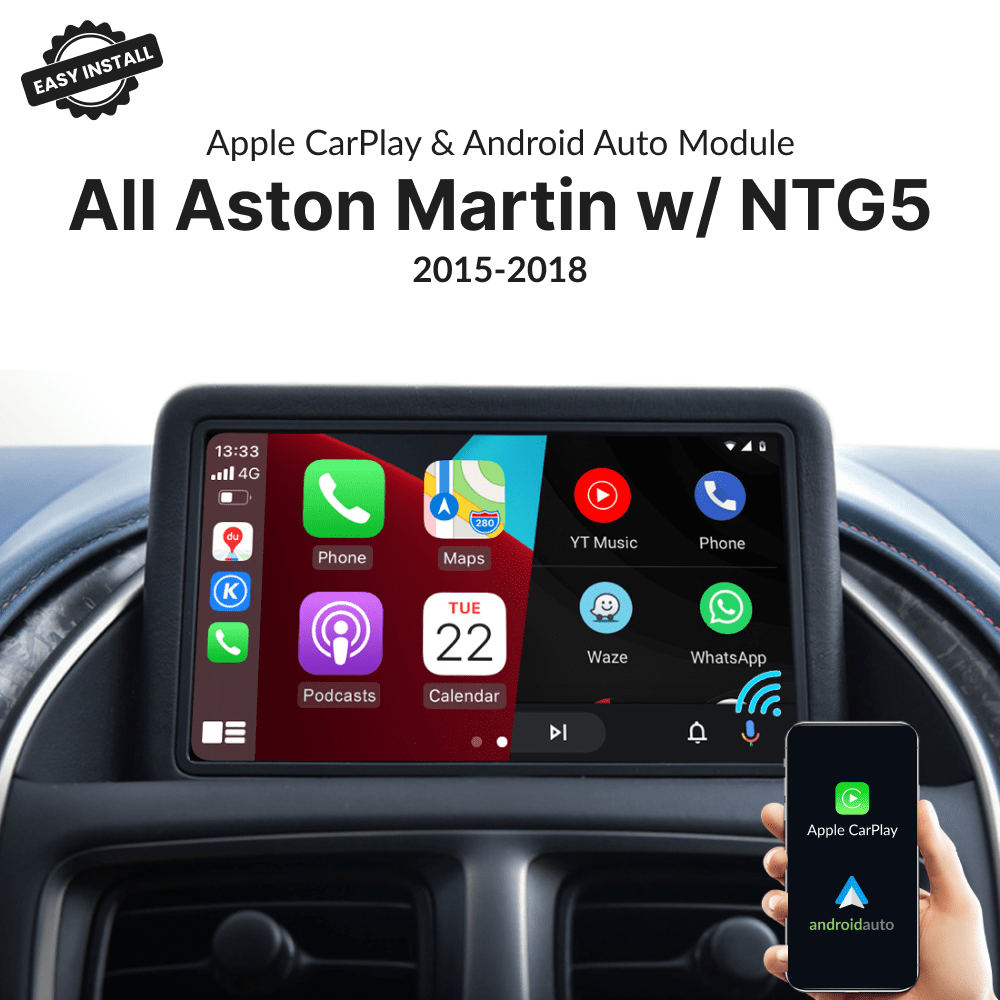 Aston Martin with NTG5 2015-2018 — Wireless Apple CarPlay & Android Auto Module - Car Tech Studio