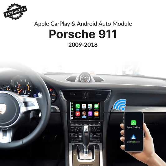 Porsche 911 2009-2018 — Wireless Apple CarPlay & Android Auto Module - Car Tech Studio