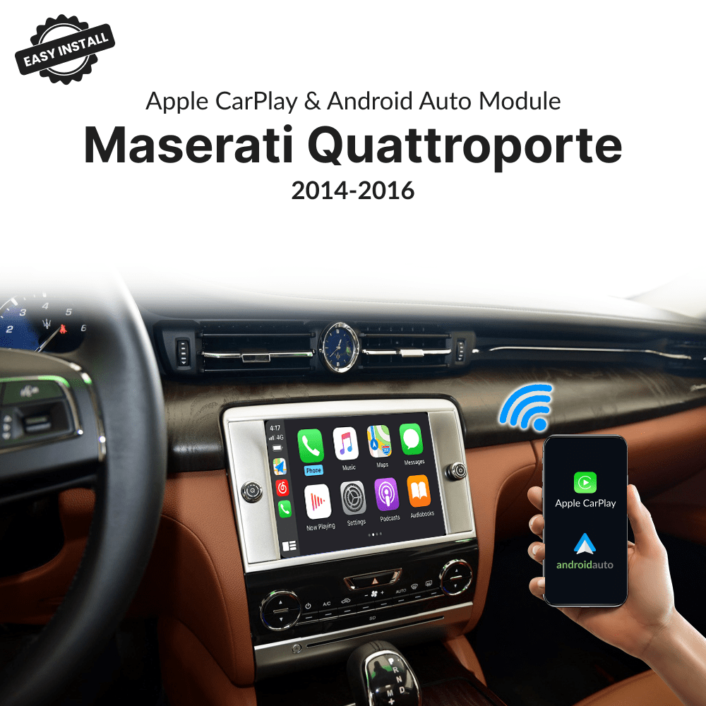 Maserati Quattroporte 2014-2016 — Wireless Apple CarPlay & Android Auto Module - Car Tech Studio