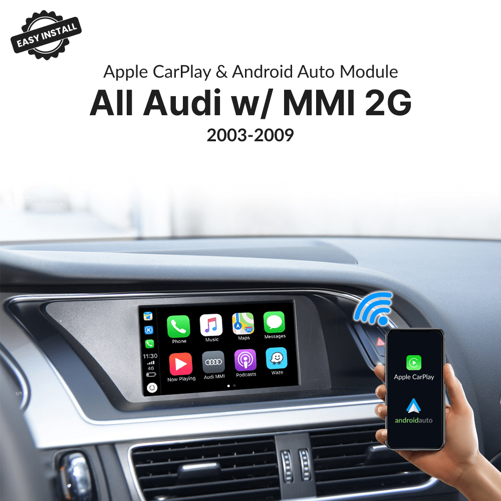 Audi with MMI 2G 2003-2009 — Wireless Apple CarPlay & Android Auto Module - Car Tech Studio