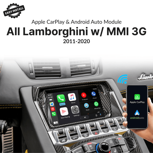 Lamborghini with MMI 3G 2011-2020 — Wireless Apple CarPlay & Android Auto Module - Car Tech Studio