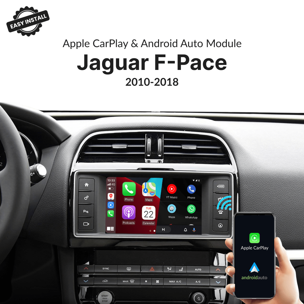 Jaguar F-Pace 2010-2018 — Wireless Apple CarPlay & Android Auto Module - Car Tech Studio