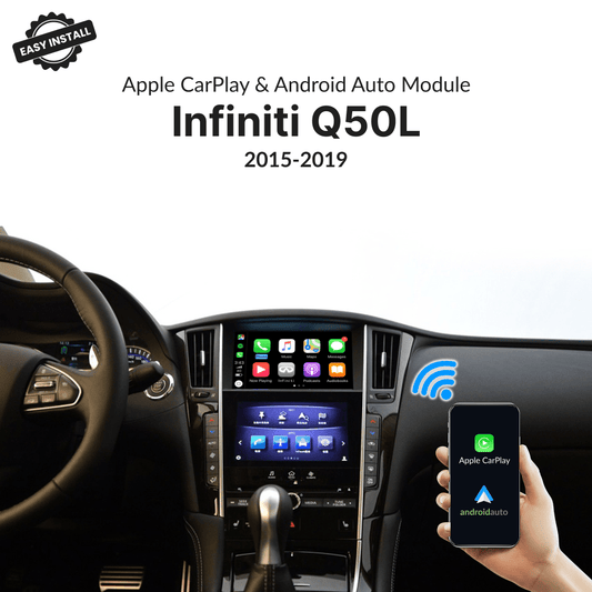Infiniti Q50L 2015-2019 — Wireless Apple CarPlay & Android Auto Module - Car Tech Studio