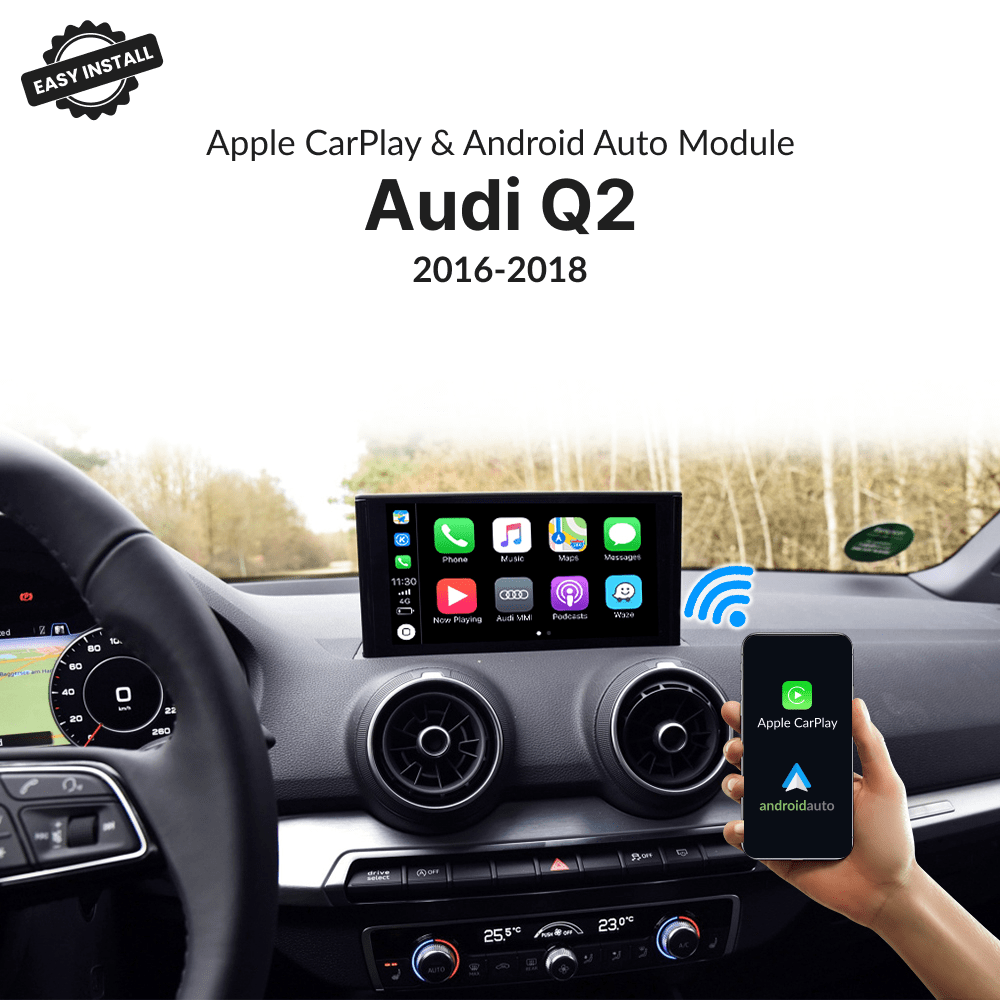 Audi Q2 2016-2018 — Wireless Apple CarPlay & Android Auto Module - Car Tech Studio