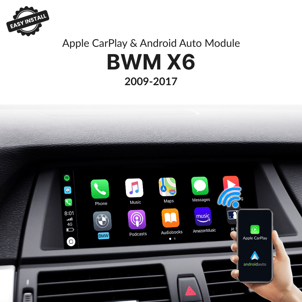 BMW X6 2009-2017 — Wireless Apple CarPlay & Android Auto Module - Car Tech Studio