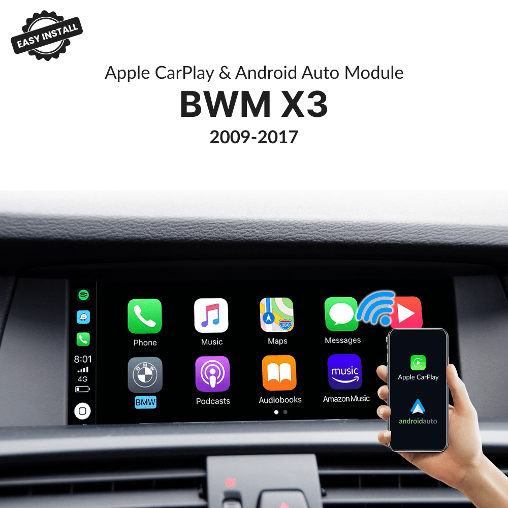 BMW X3 2009-2017 — Wireless Apple CarPlay & Android Auto Module - Car Tech Studio