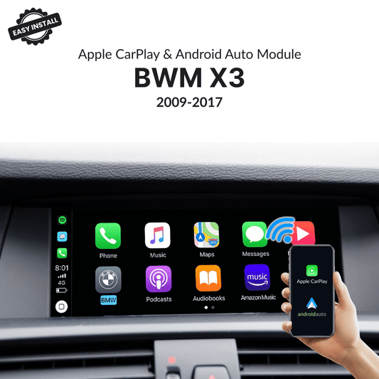 BMW X3 2009-2017 — Wireless Apple CarPlay & Android Auto Module