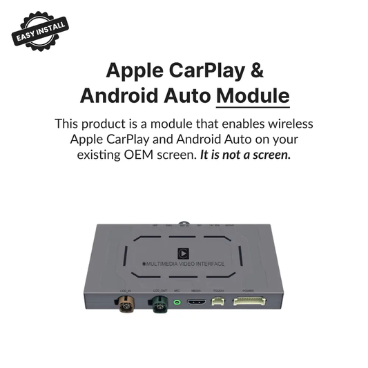 Maserati Quattroporte 2014-2016 — Wireless Apple CarPlay & Android Auto Module