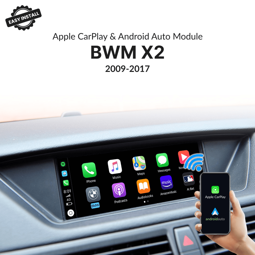 BMW X2 2009-2017 — Wireless Apple CarPlay & Android Auto Module - Car Tech Studio