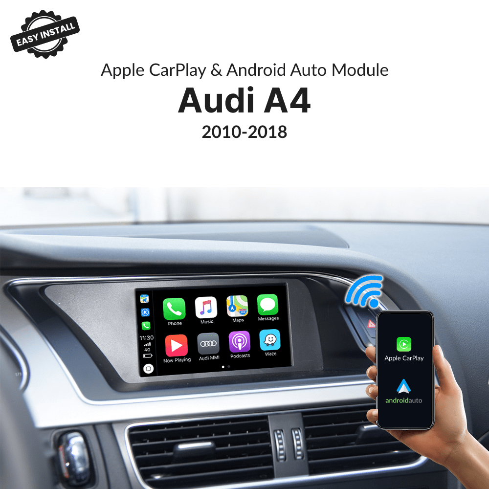 Audi A4 2010-2018 — Wireless Apple CarPlay & Android Auto Module - Car Tech Studio