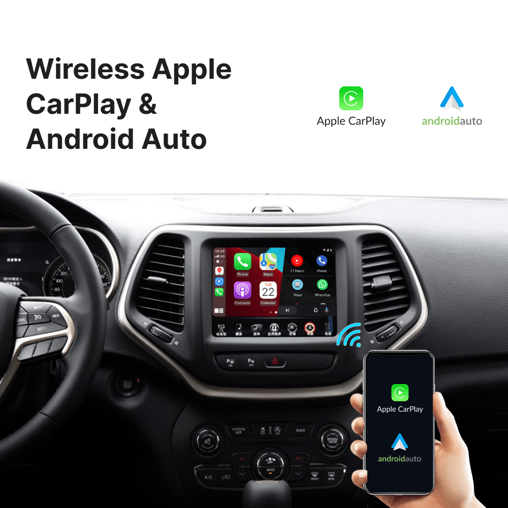 Jeep Cherokee with UConnect 8.4" — Wireless Apple CarPlay & Android Auto Module - Car Tech Studio