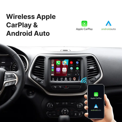 Jeep Wrangler with UConnect 8.4" — Wireless Apple CarPlay & Android Auto Module - Car Tech Studio