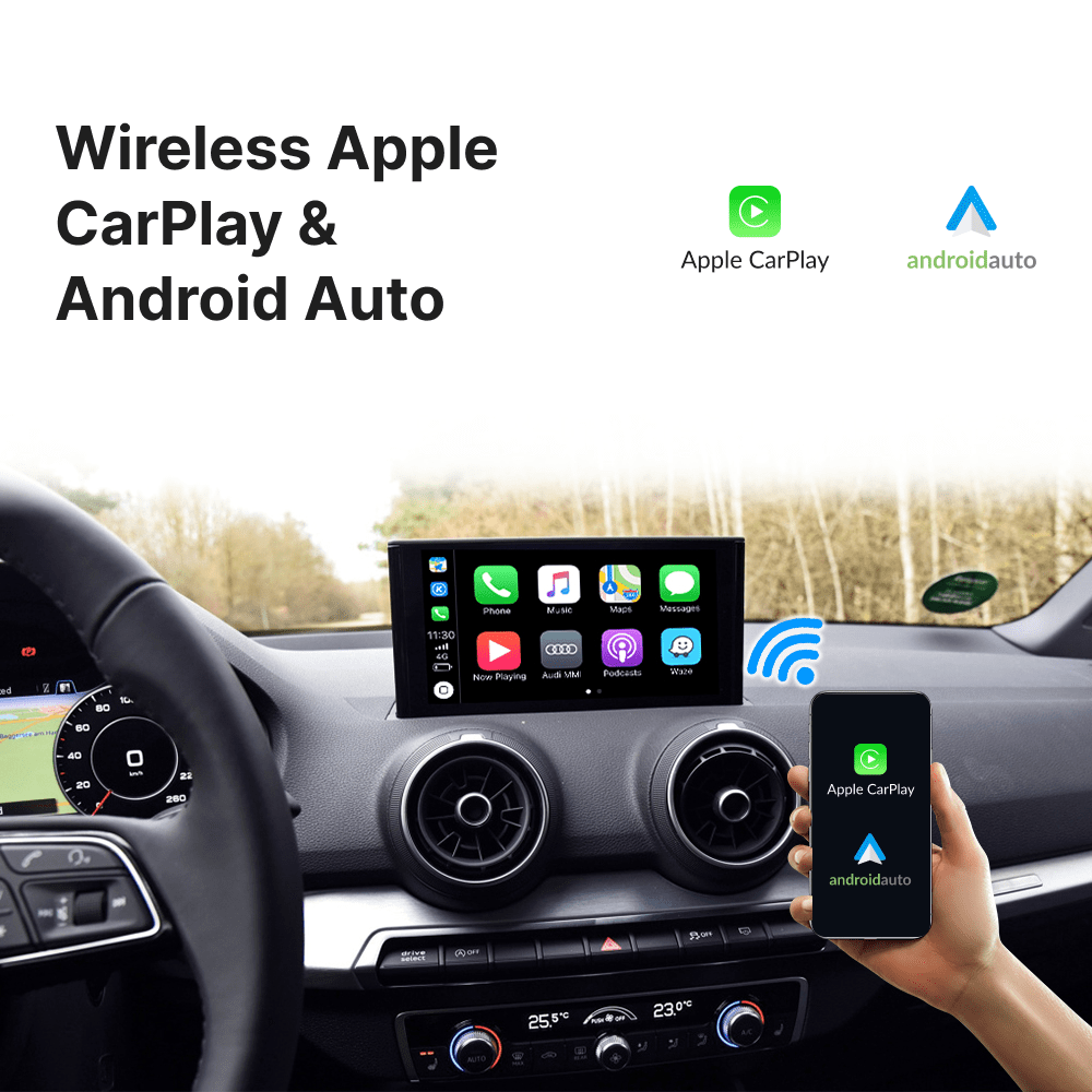 Audi Q2 2016-2018 — Wireless Apple CarPlay & Android Auto Module - Car Tech Studio