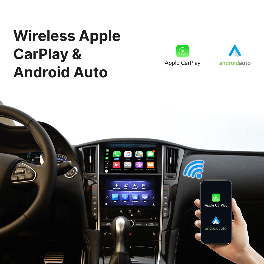 Infiniti Q50 2015-2019 — Wireless Apple CarPlay & Android Auto Module - Car Tech Studio
