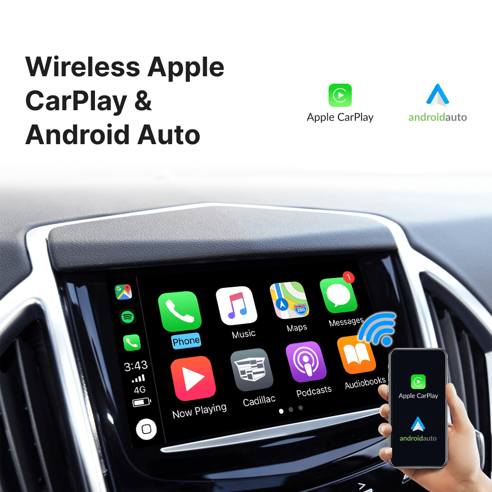 Cadillac SRX 2014-2017 — Wireless Apple CarPlay & Android Auto Module - Car Tech Studio