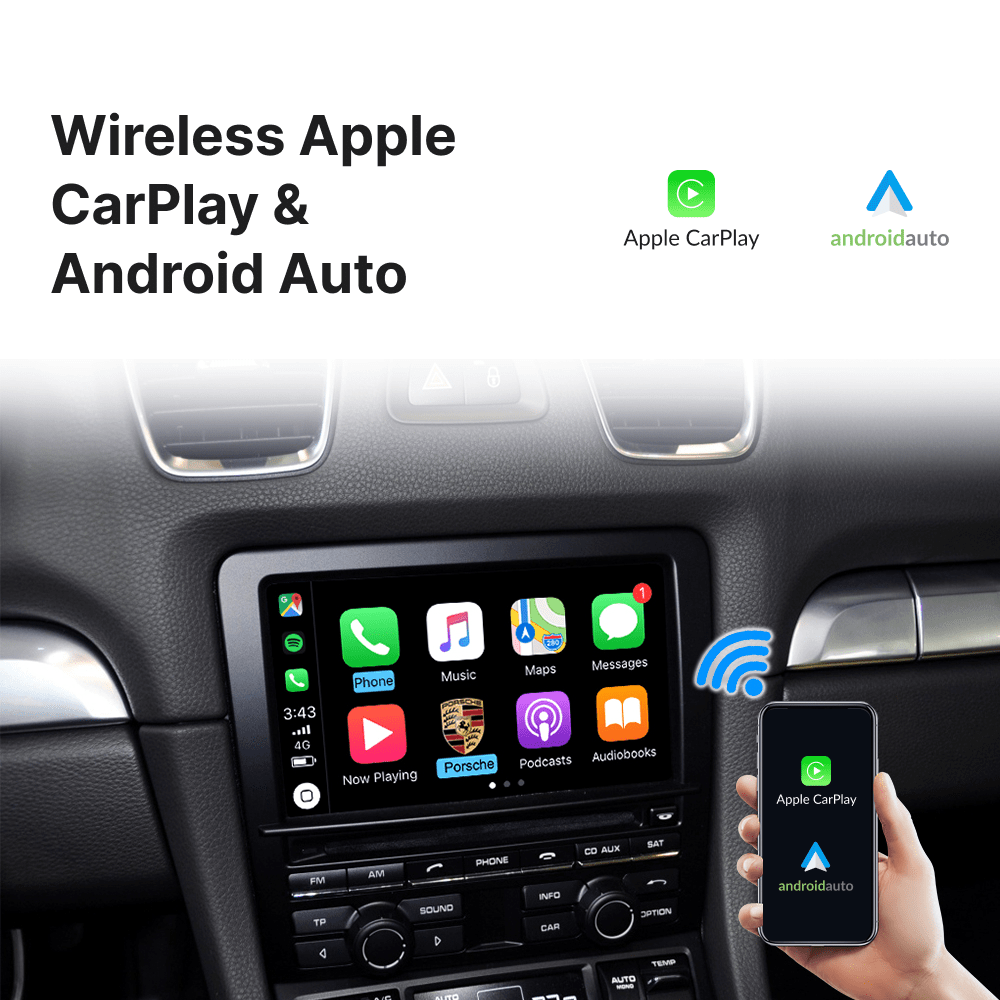 Porsche with CRD3.1 HU — Wireless Apple CarPlay & Android Auto Module - Car Tech Studio