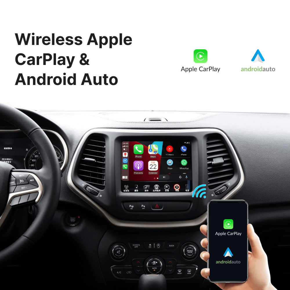 Jeep with UConnect 8.4" — Wireless Apple CarPlay & Android Auto Module - Car Tech Studio
