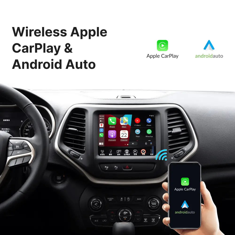 Jeep Grand Cherokee with UConnect 8.4" — Wireless Apple CarPlay & Android Auto Module - Car Tech Studio