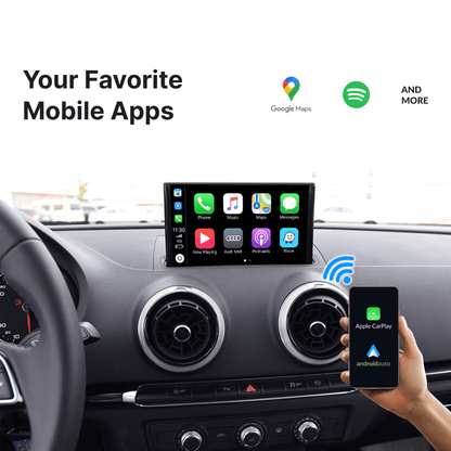 Audi A3 2012-2018 — Wireless Apple CarPlay & Android Auto Module - Car Tech Studio