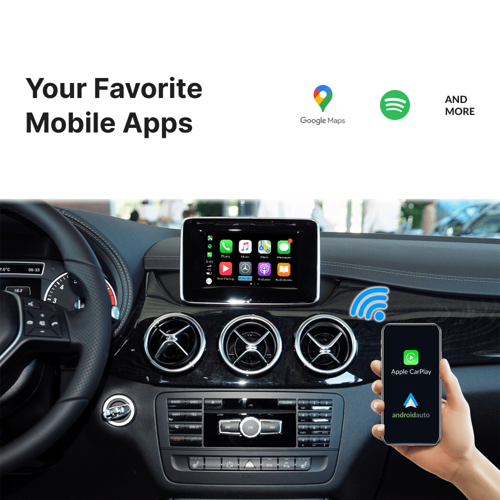 Mercedes B-Class 2012-2018 — Wireless Apple CarPlay & Android Auto Module - Car Tech Studio