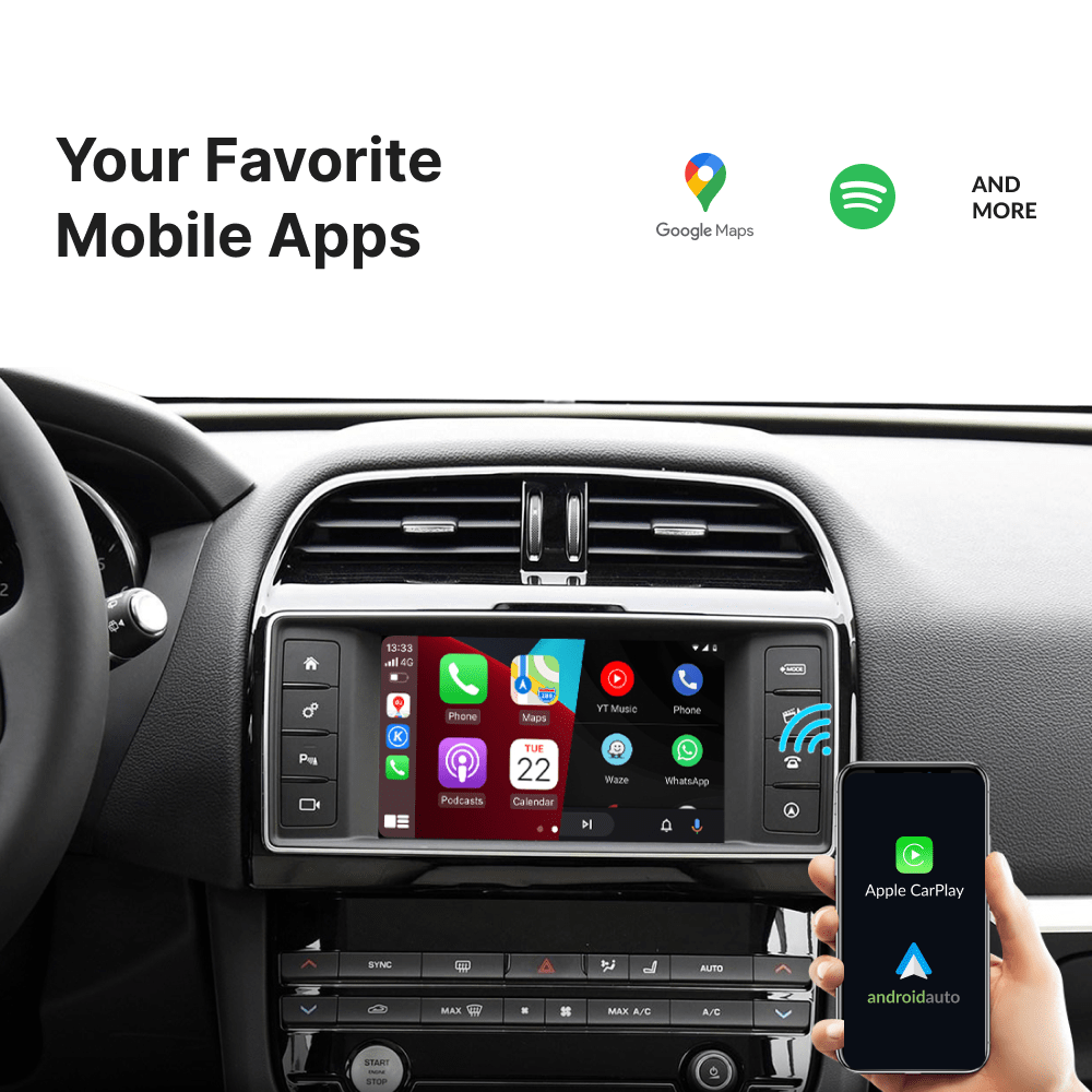 Jaguar F-Pace 2010-2018 — Wireless Apple CarPlay & Android Auto Module - Car Tech Studio