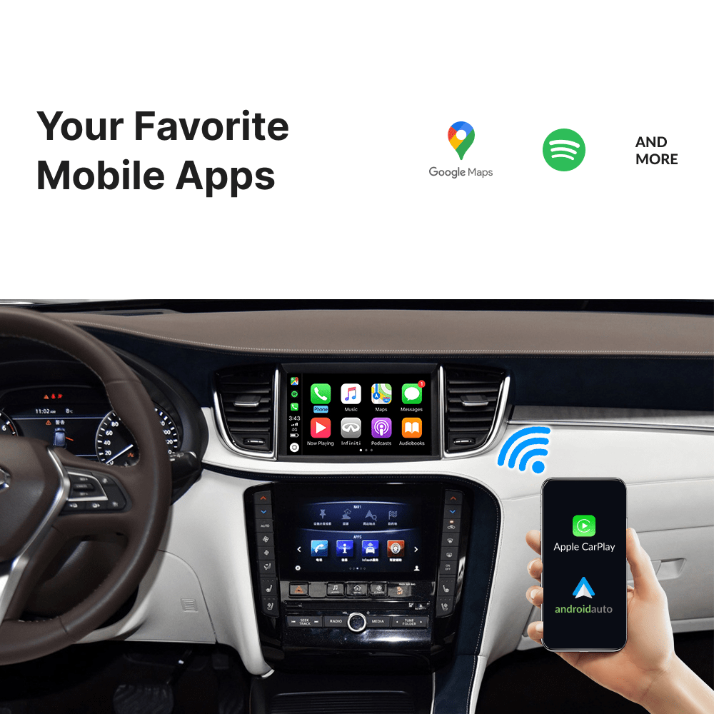 Infiniti QX60 2015-2019 — Wireless Apple CarPlay & Android Auto Module - Car Tech Studio