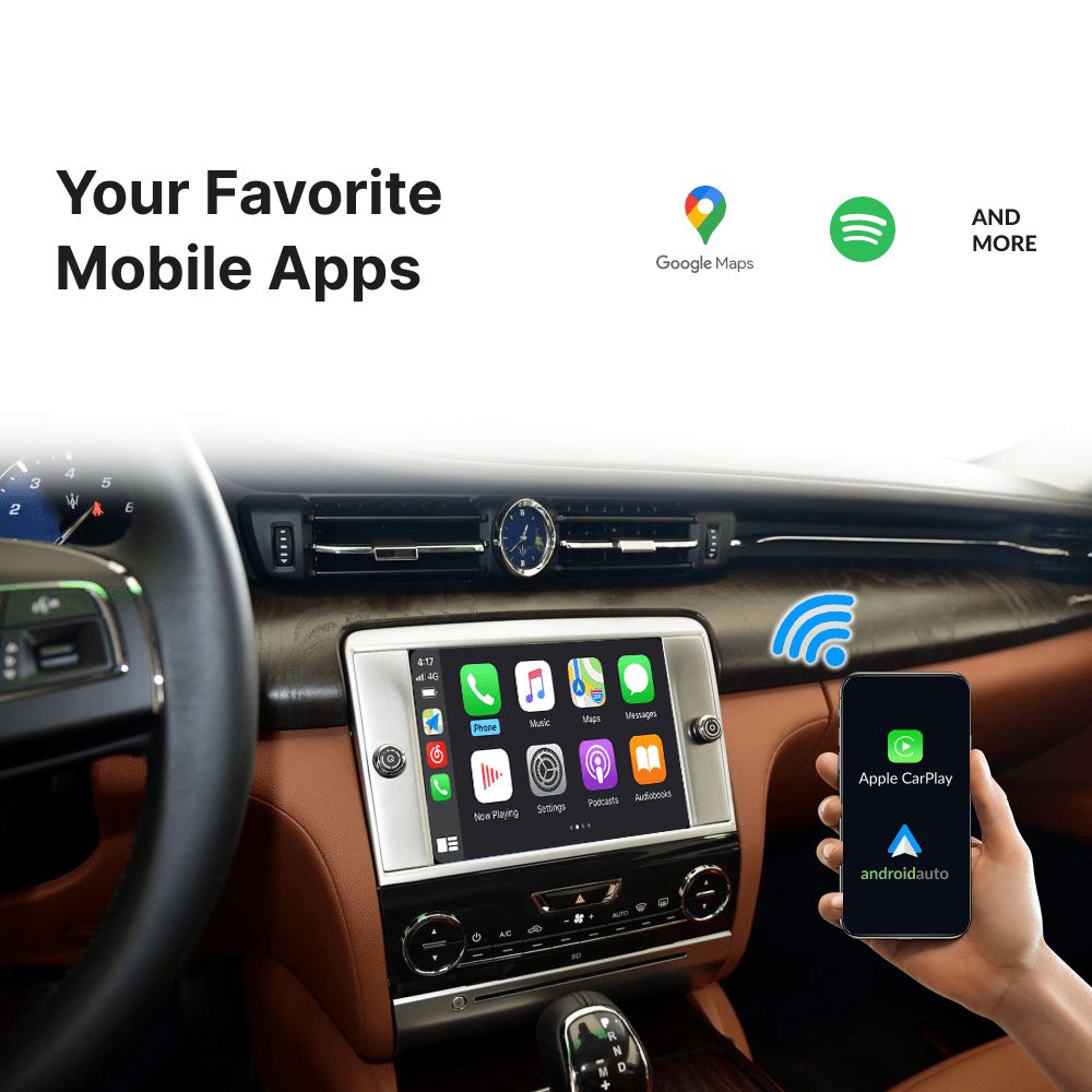 Maserati Ghibli 2014-2016 — Wireless Apple CarPlay & Android Auto Module - Car Tech Studio