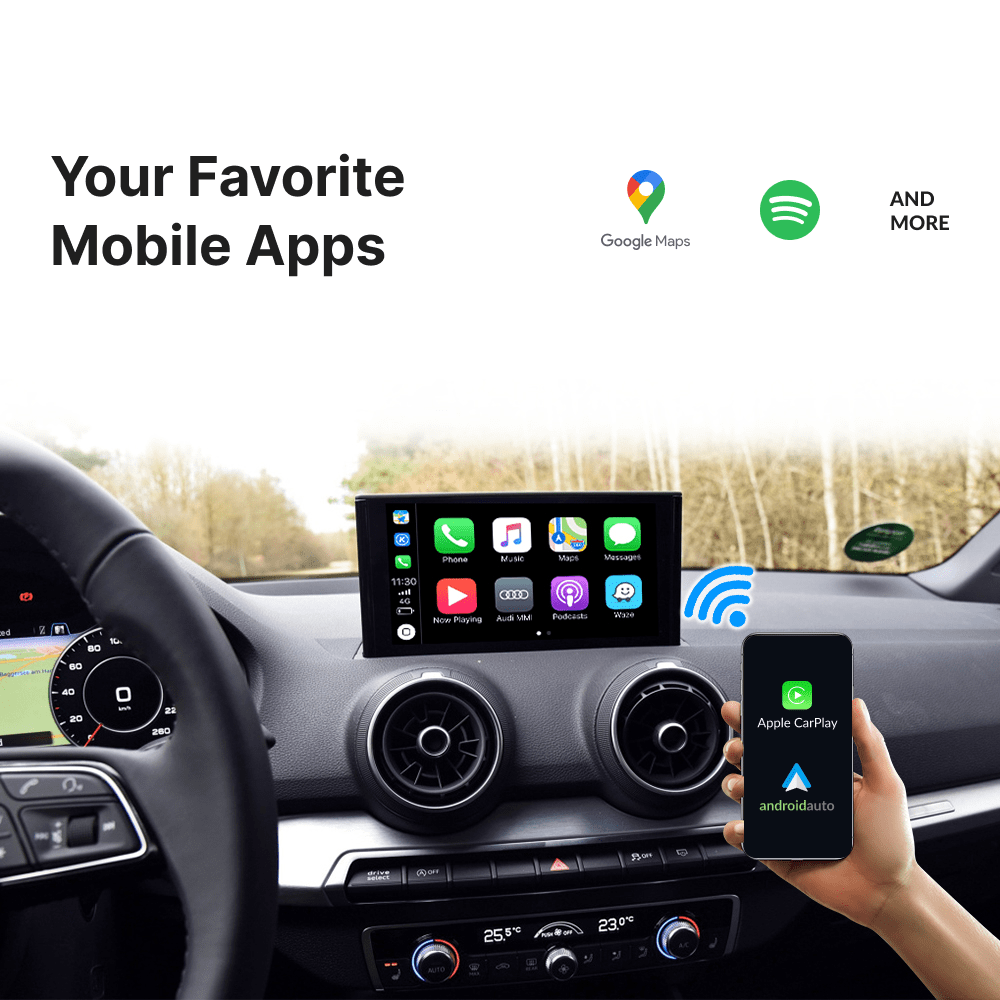 Audi Q2 2016-2018 — Wireless Apple CarPlay & Android Auto Module - Car Tech Studio