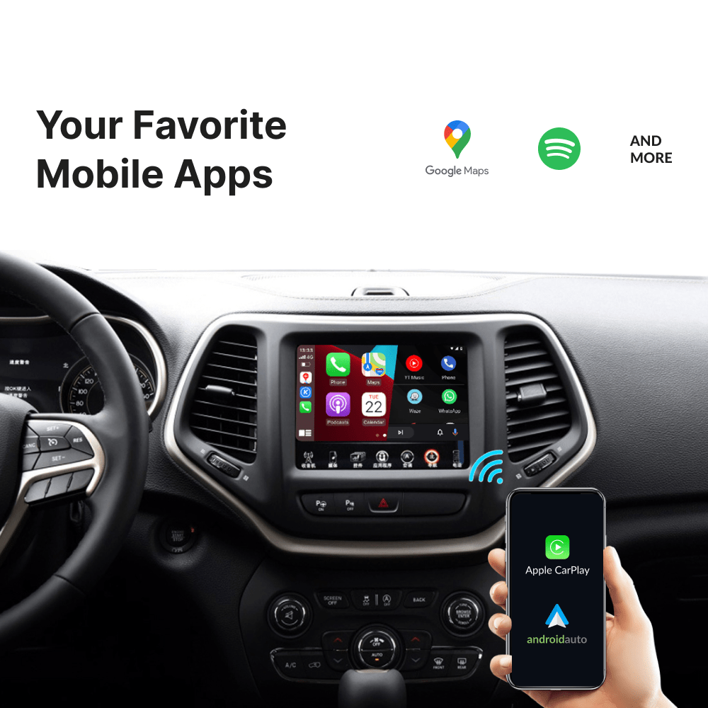 Jeep w/ UConnect 8.4  Carplay & Android Auto Module