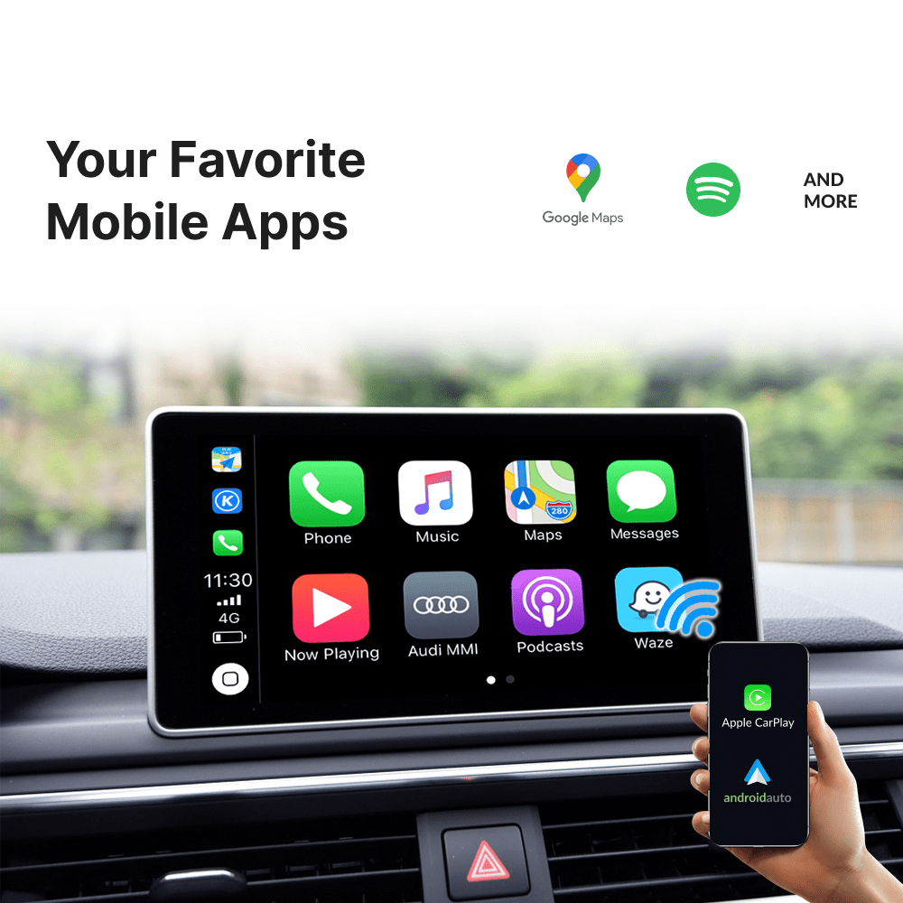 Audi A5 2010-2018 — Wireless Apple CarPlay & Android Auto Module - Car Tech Studio