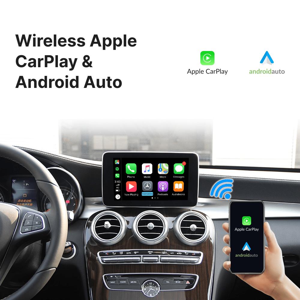Mercedes C-Class 2007-2018 — Wireless Apple CarPlay & Android Auto Module - Car Tech Studio