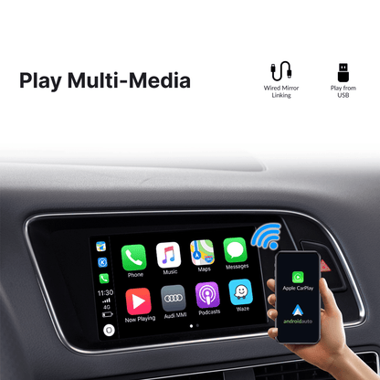 Audi Q5 2010-2016 — Wireless Apple CarPlay & Android Auto Module - Car Tech Studio