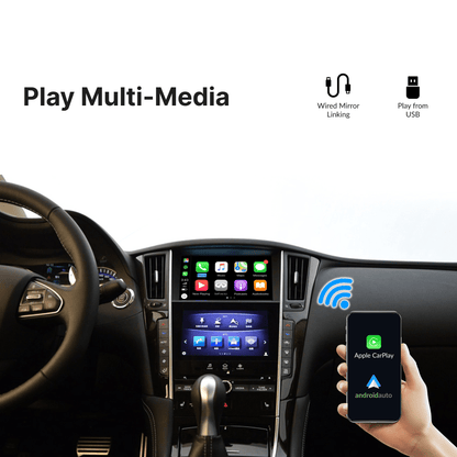 Infiniti Q50 2015-2019 — Wireless Apple CarPlay & Android Auto Module - Car Tech Studio