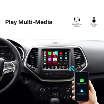 Jeep Grand Cherokee with UConnect 8.4" — Wireless Apple CarPlay & Android Auto Module - Car Tech Studio