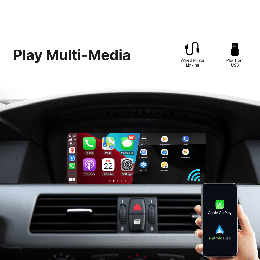 BMW with CCC 8.4" 2003-2008  — Wireless Apple CarPlay & Android Auto Module - Car Tech Studio