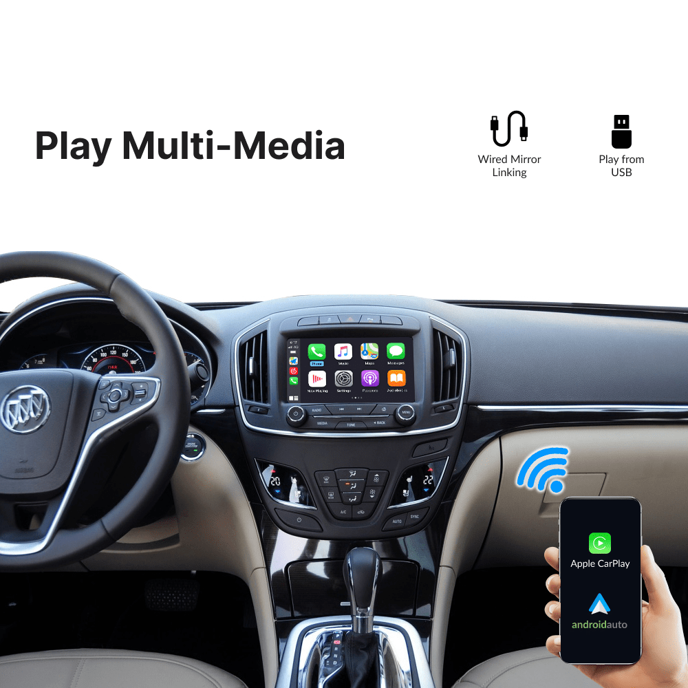 Buick Regal 2014-2017 — Wireless Apple CarPlay & Android Auto Module - Car Tech Studio