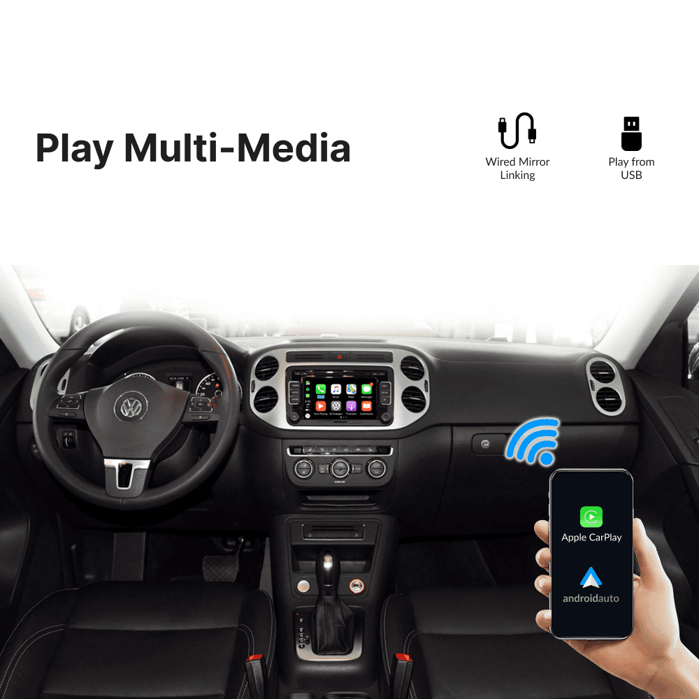 Volkswagen Teramont 2012-2018 — Wireless Apple CarPlay & Android Auto Module - Car Tech Studio