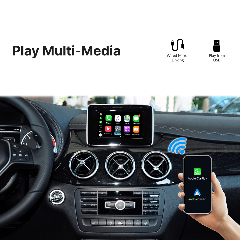 Mercedes B-Class 2012-2018 — Wireless Apple CarPlay & Android Auto Module - Car Tech Studio