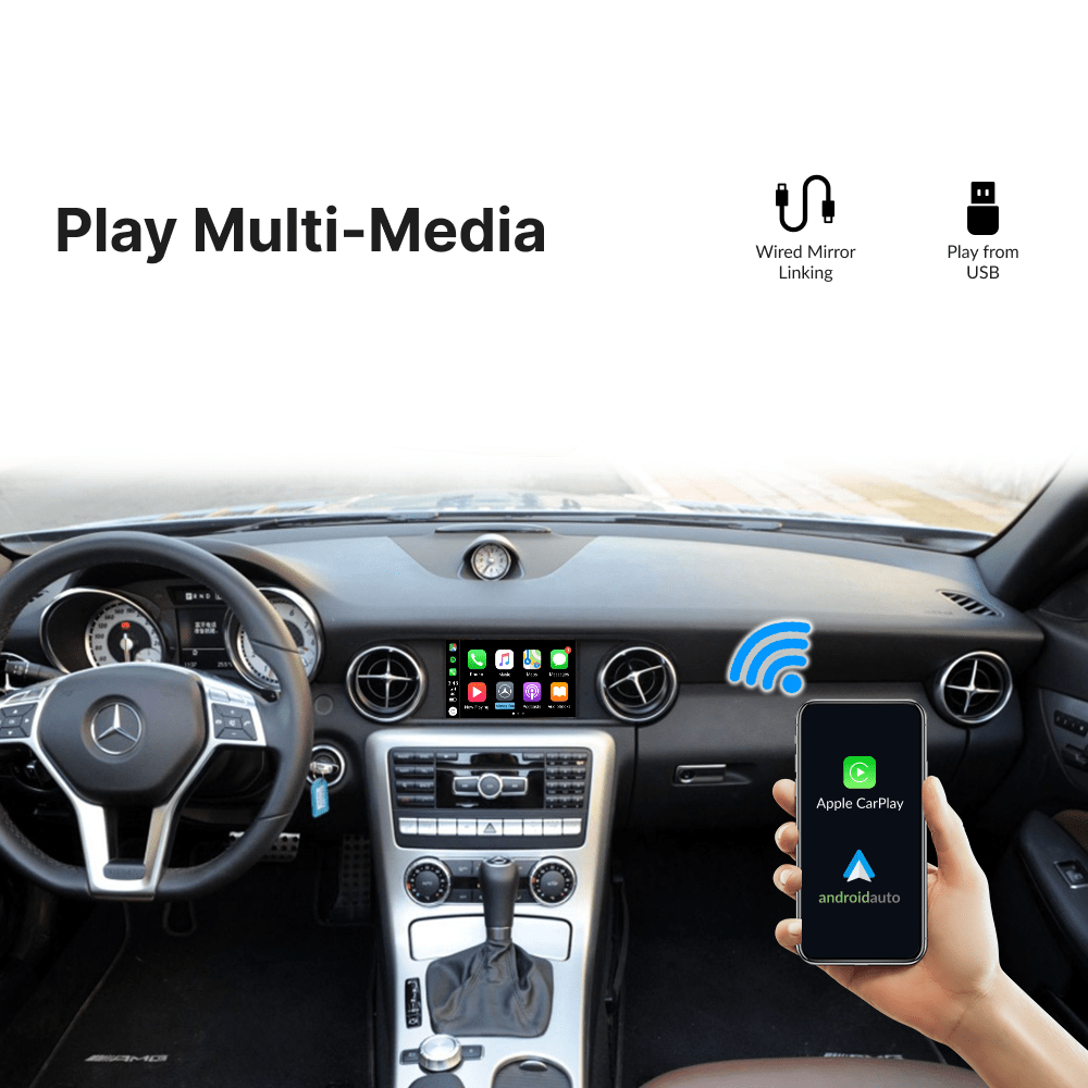 Mercedes SLK 2007-2018 — Wireless Apple CarPlay & Android Auto Module - Car Tech Studio