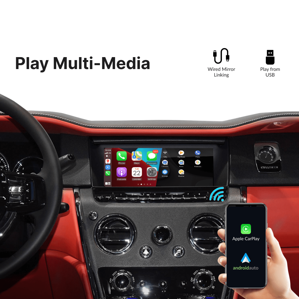 Rolls Royce Cullinan 2009-2018 — Wireless Apple CarPlay & Android Auto Module - Car Tech Studio