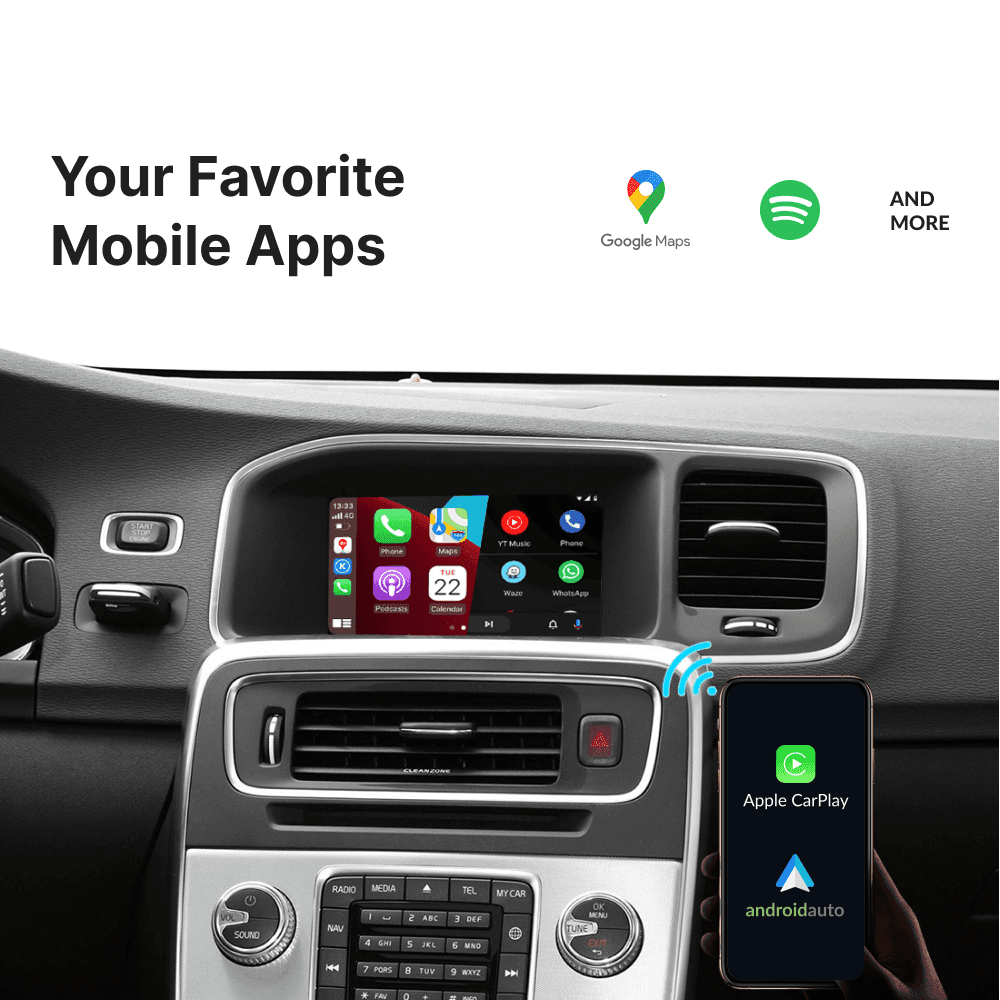 Volvo S60 2014-2019 — Wireless Apple CarPlay & Android Auto Module - Car Tech Studio