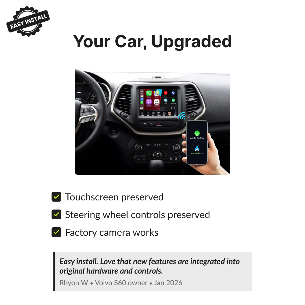 All Jeep with UConnect 8.4" — Wireless Apple CarPlay & Android Auto Module